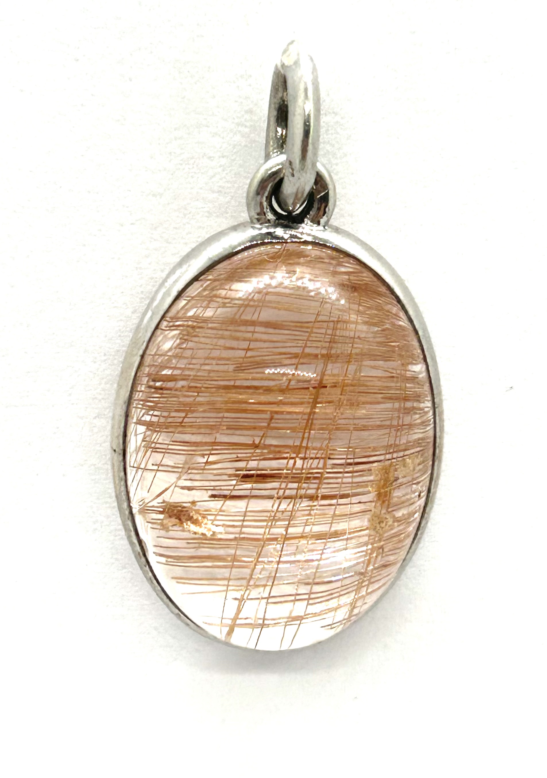 Stříbrný přívěsek s pavučinovým sklíčkem