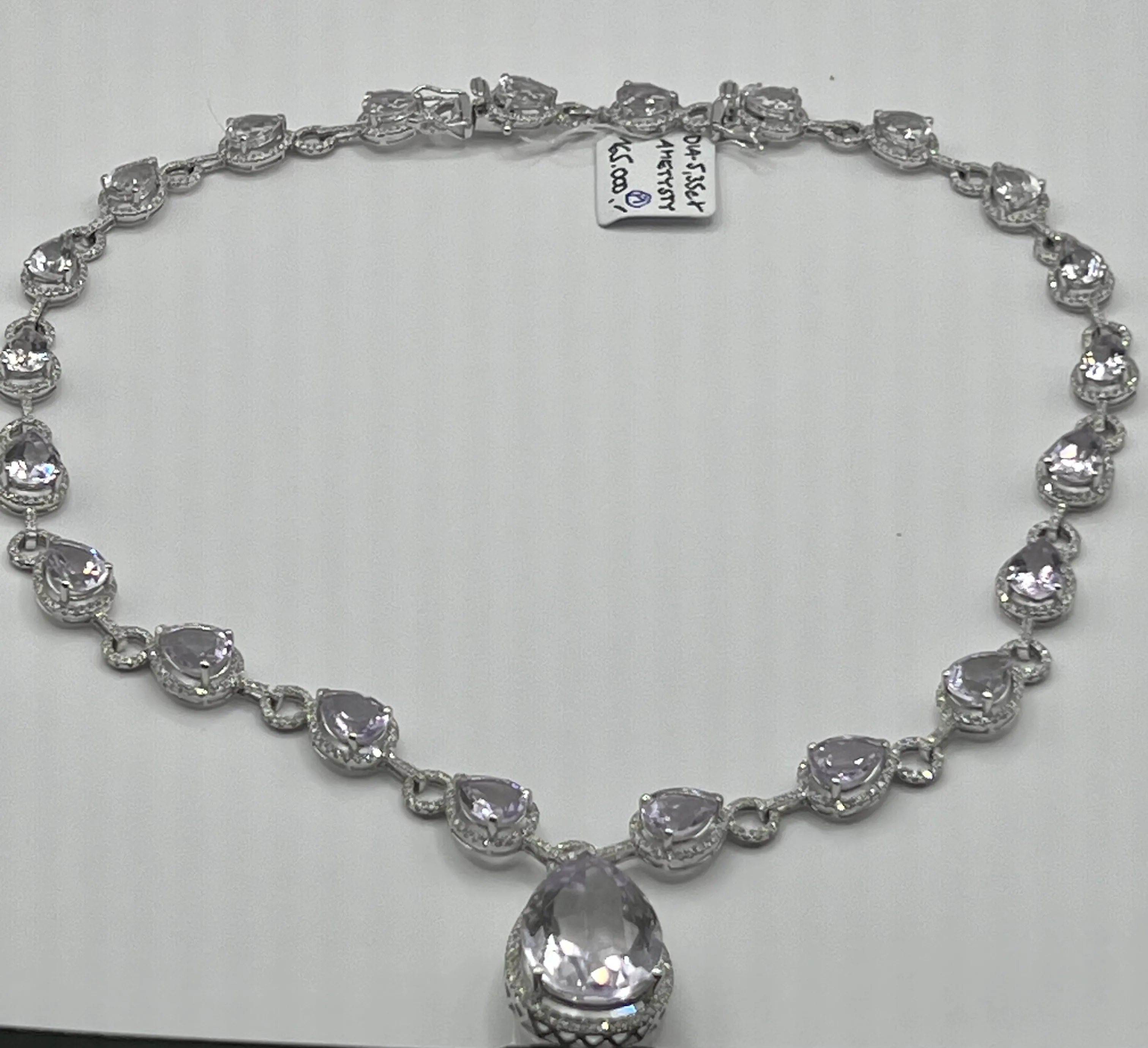 Nádherný collier s velkými ametysty a brilianty o hmotnosti 5,35 ct. - 7