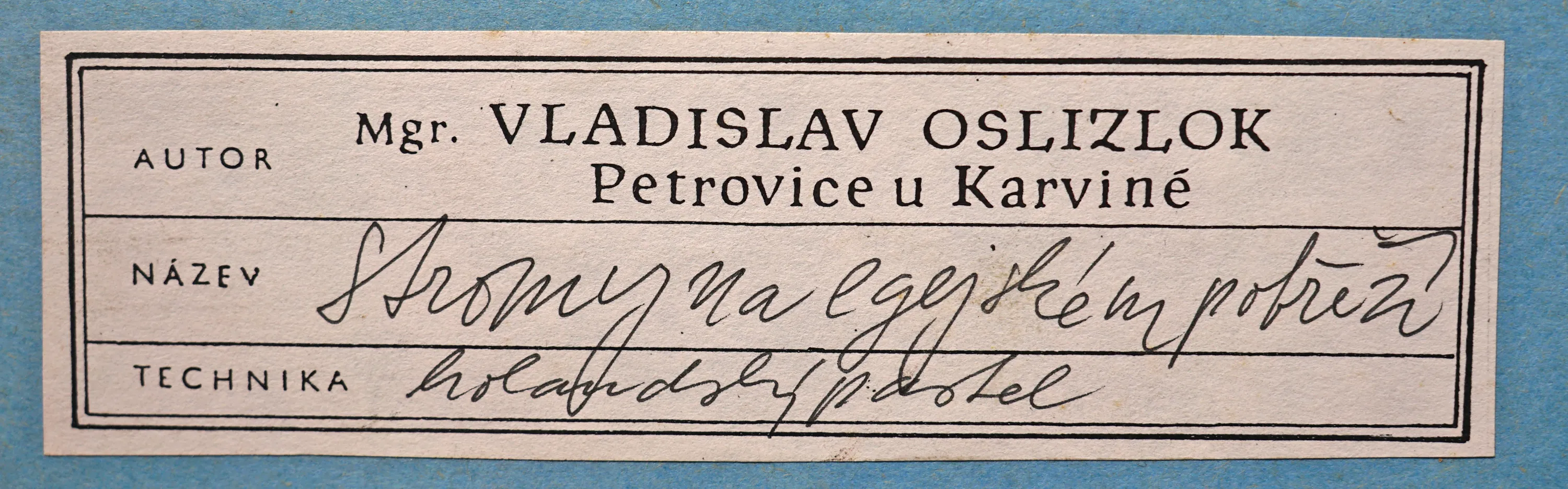 Vladislav Oslizlok – Stromy na egejském pobřeží - 5