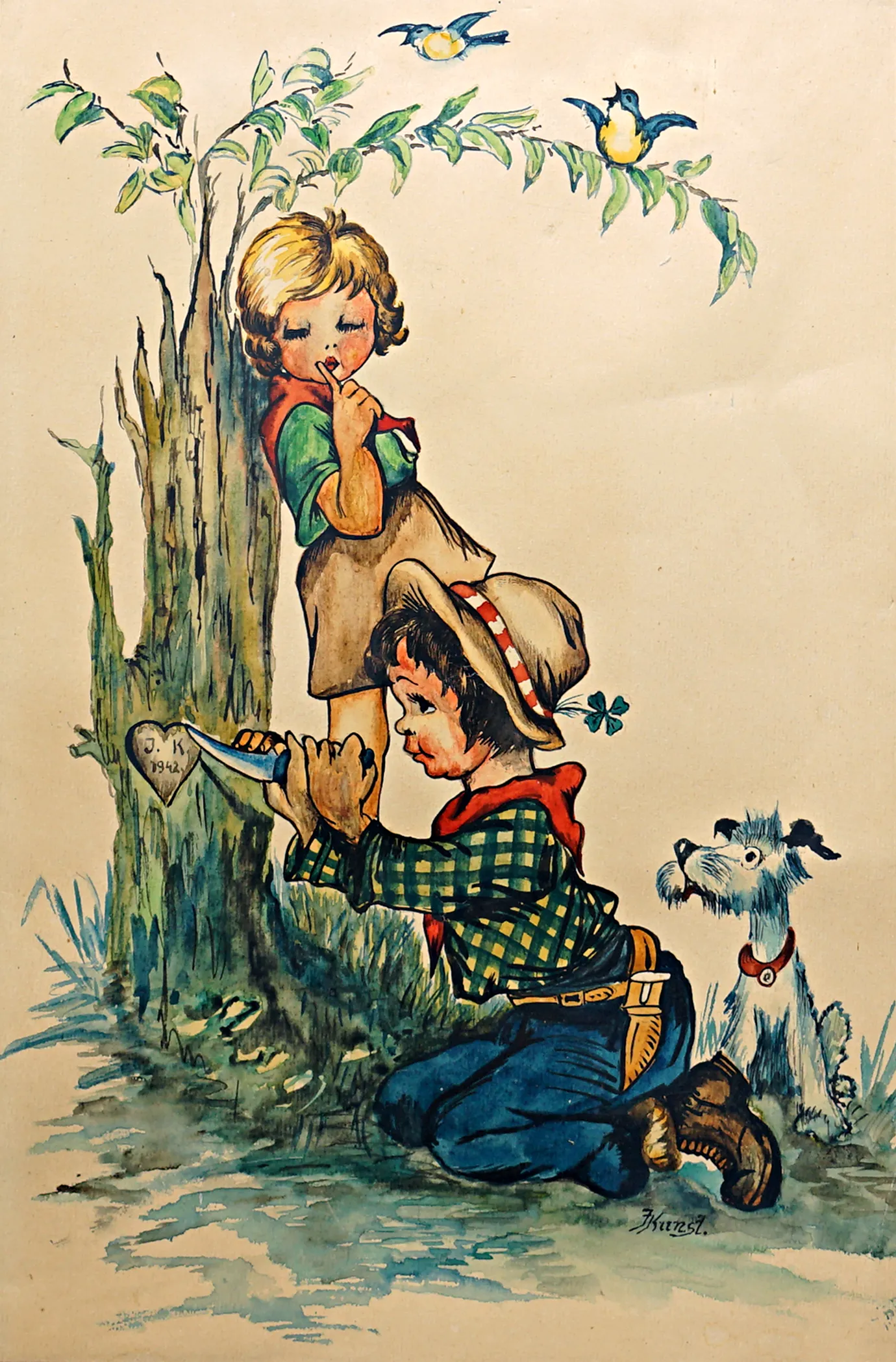 F. Kunst – Děti na procházce - 2