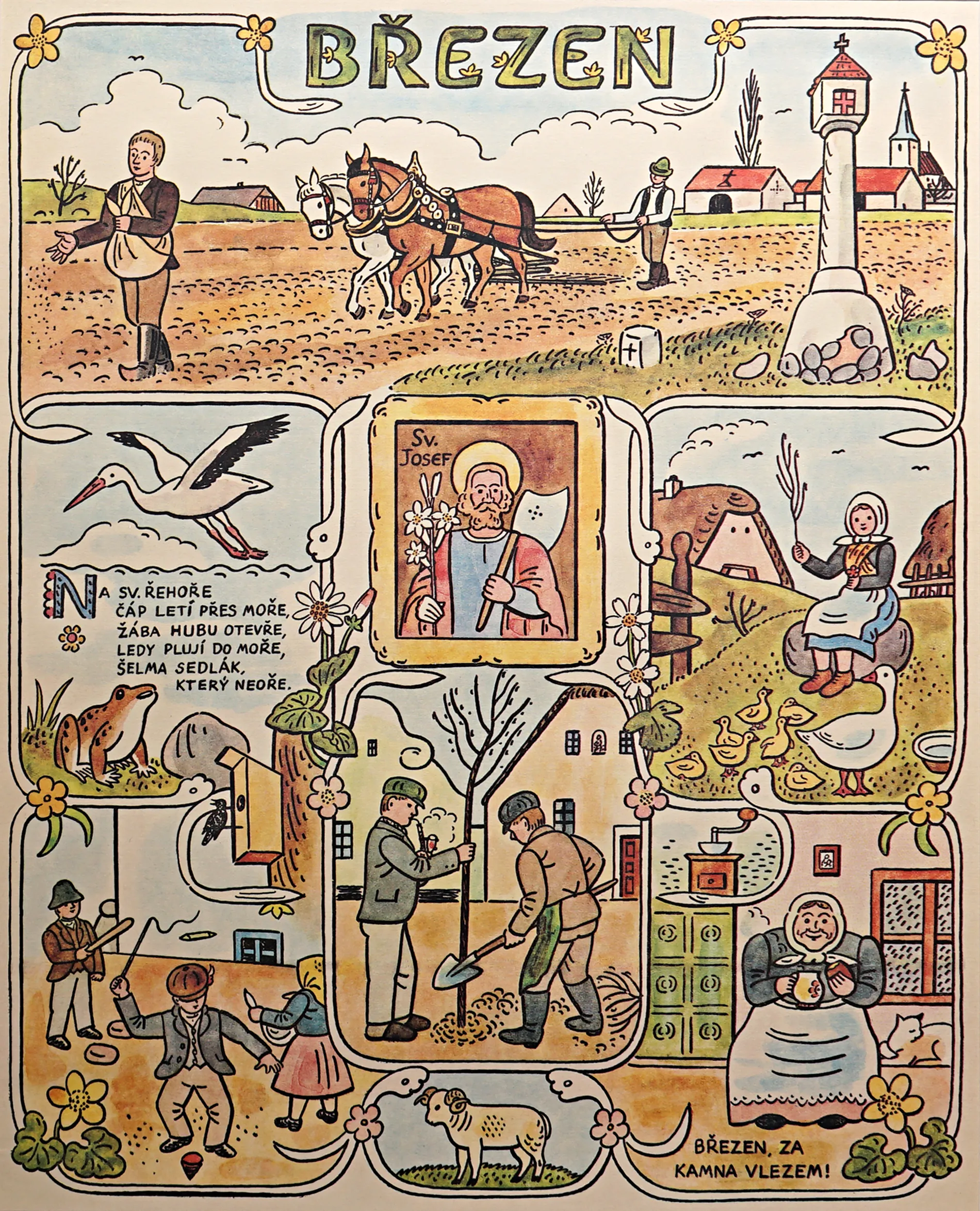 Josef Lada – Březen - 2