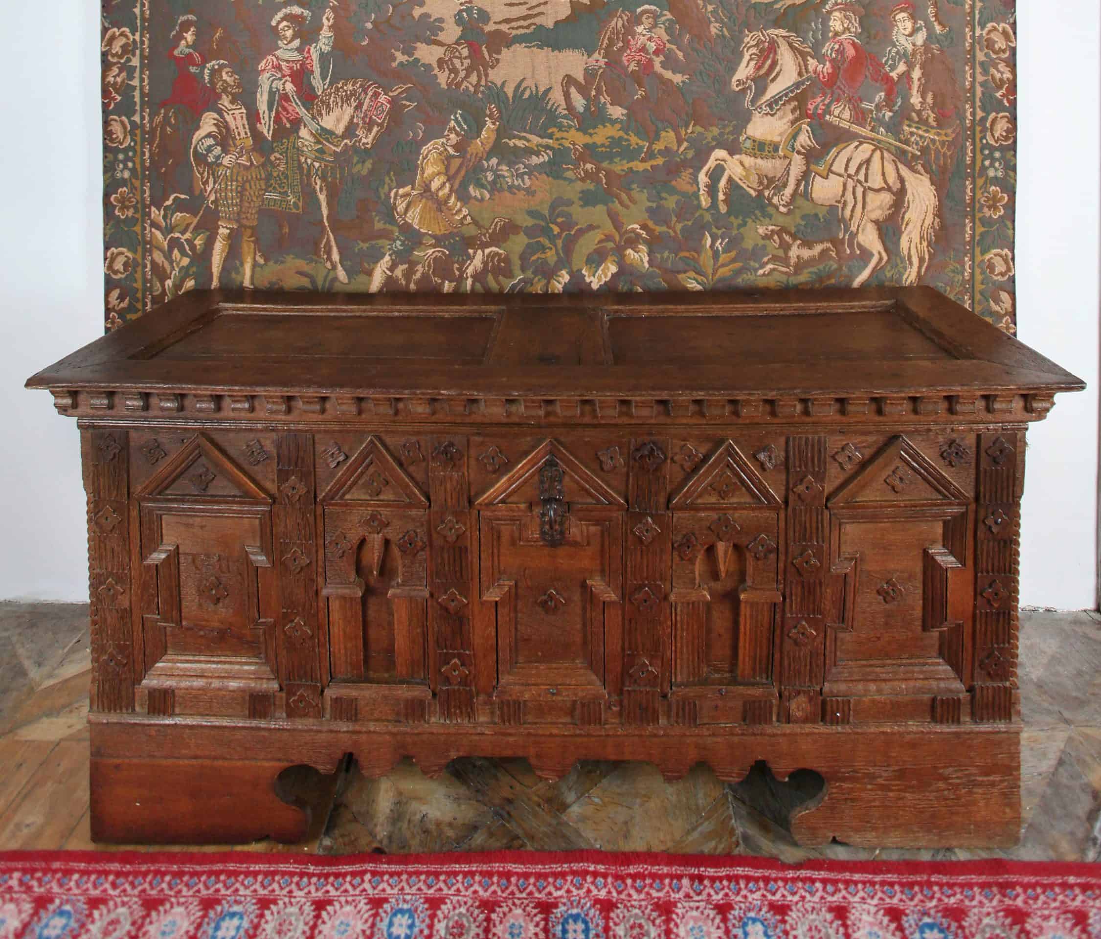 Německá barokní truhla - dub