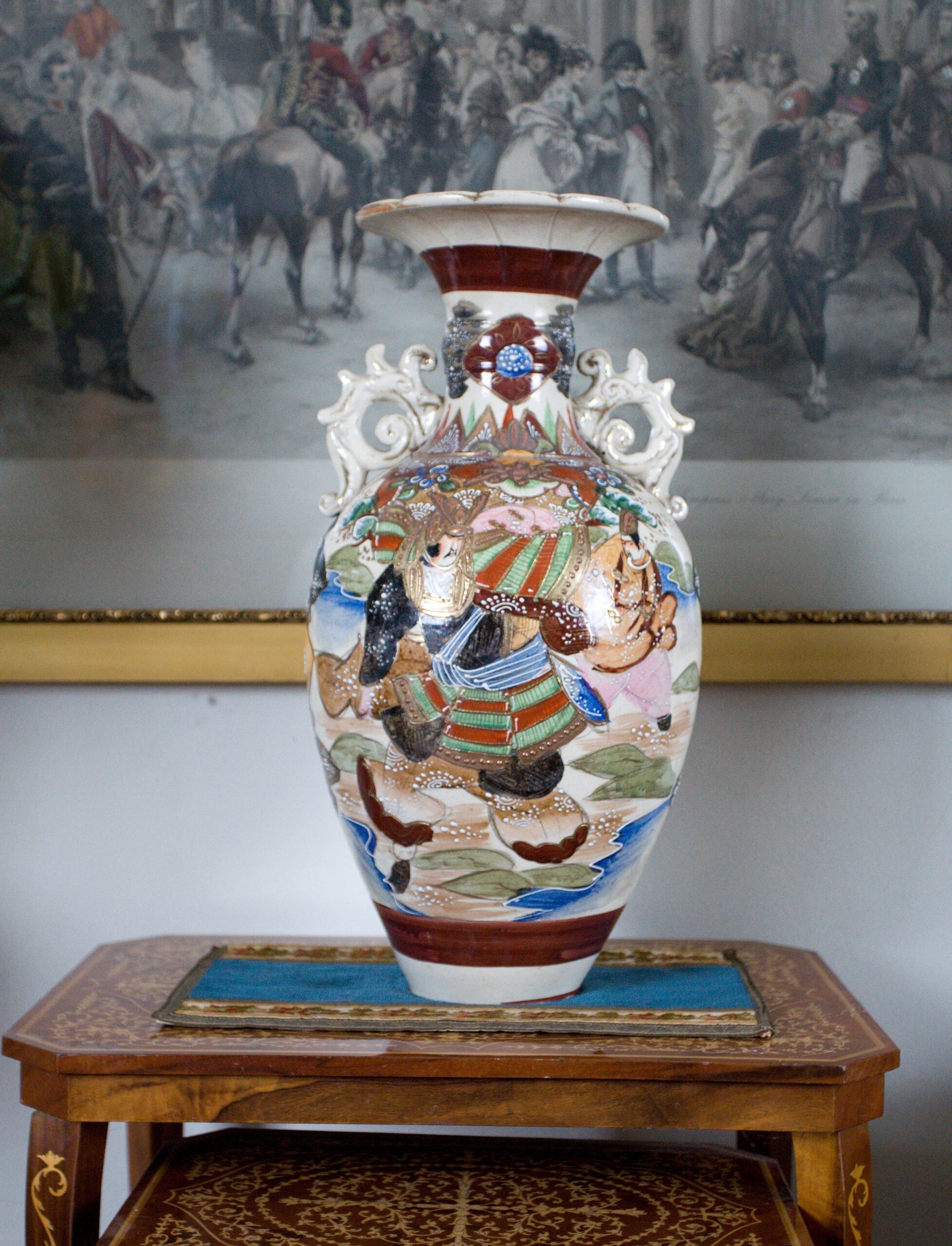 Japonská váza Satsuma z období Meiji