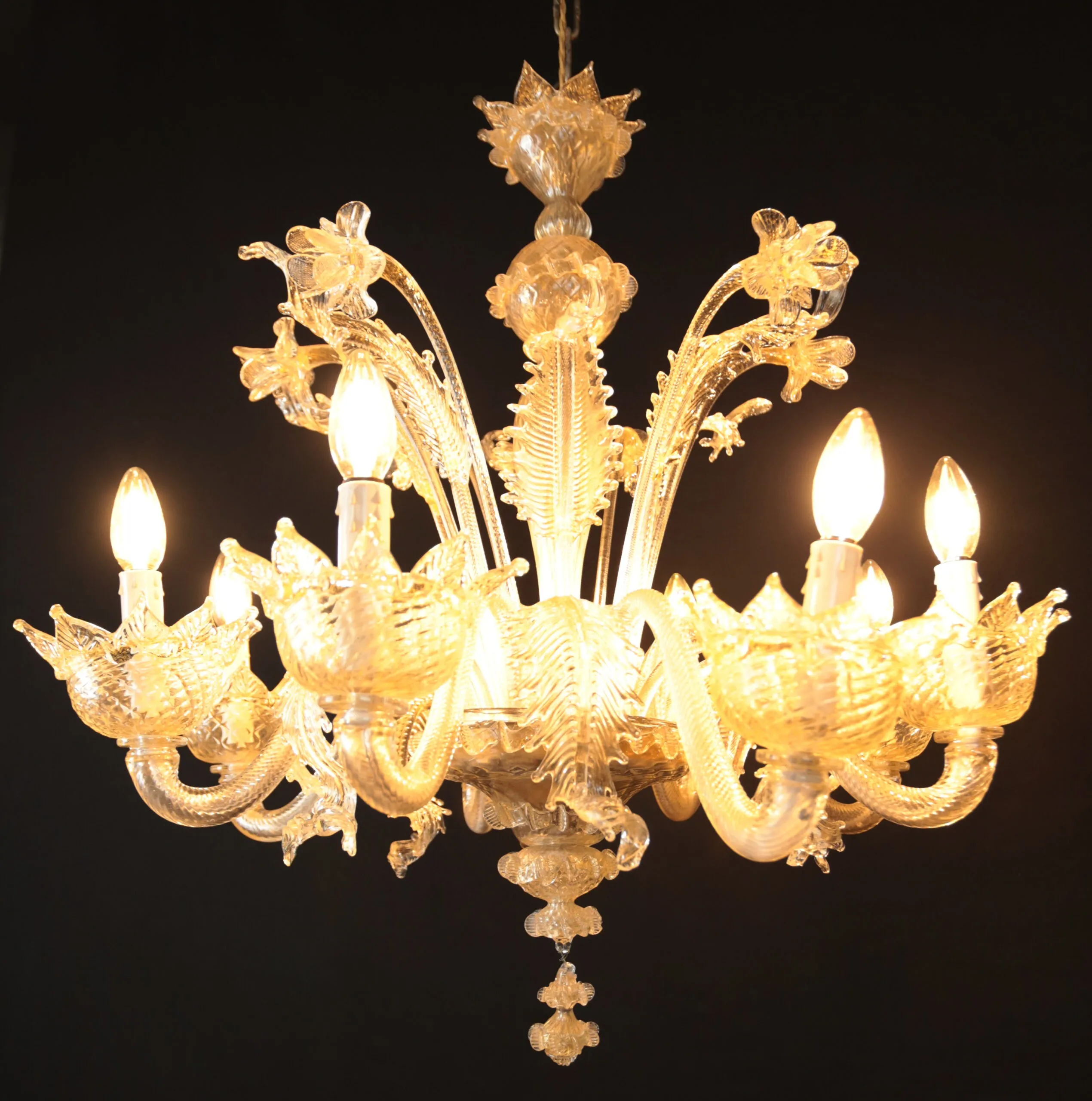 Benátský osmiramenný lustr – Murano - 5