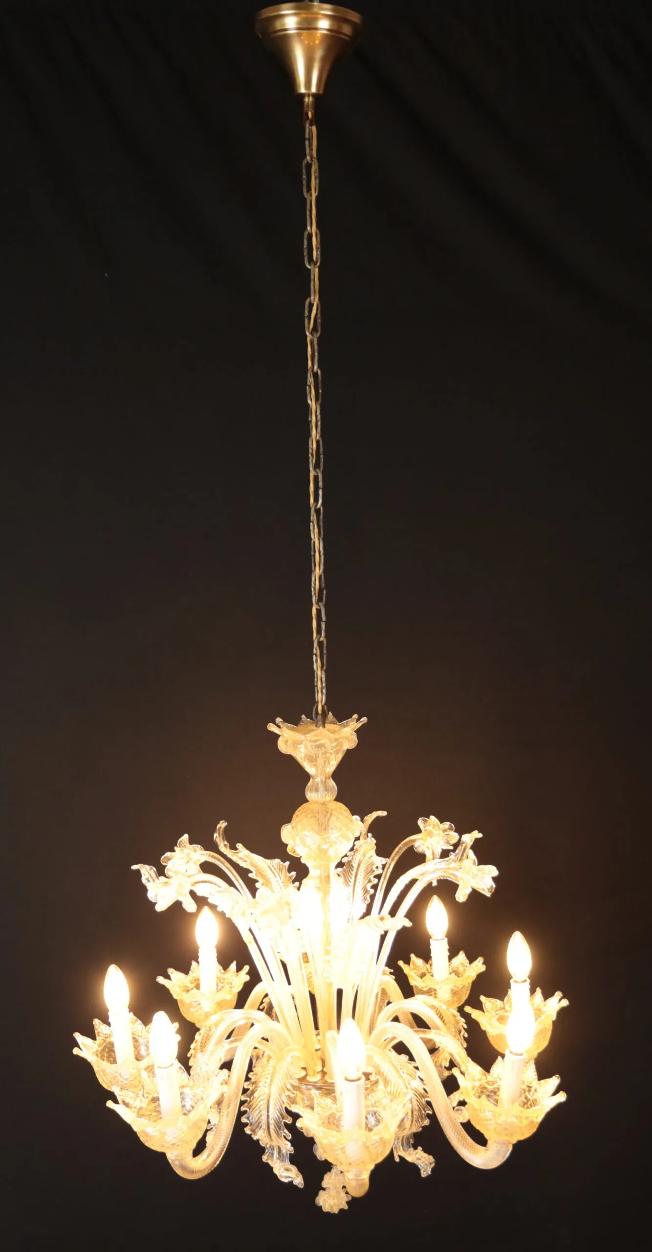 Benátský osmiramenný lustr – Murano - 4