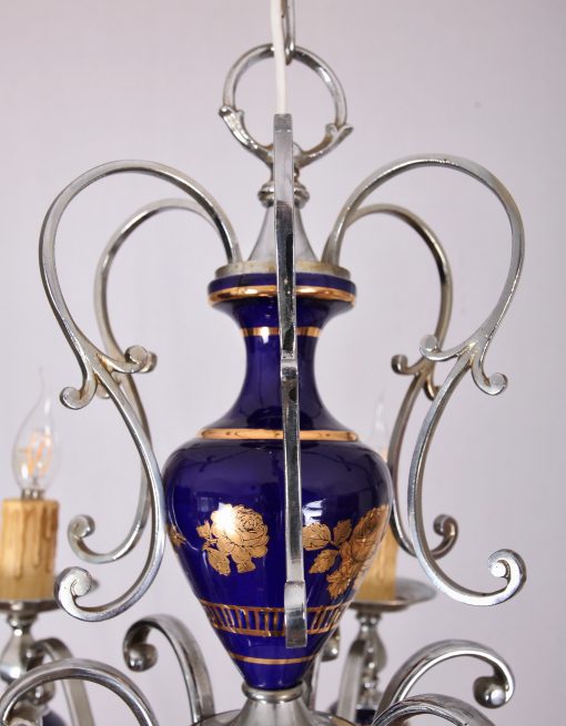 Francouzský vintage styl, šestiramenný lustr - 5