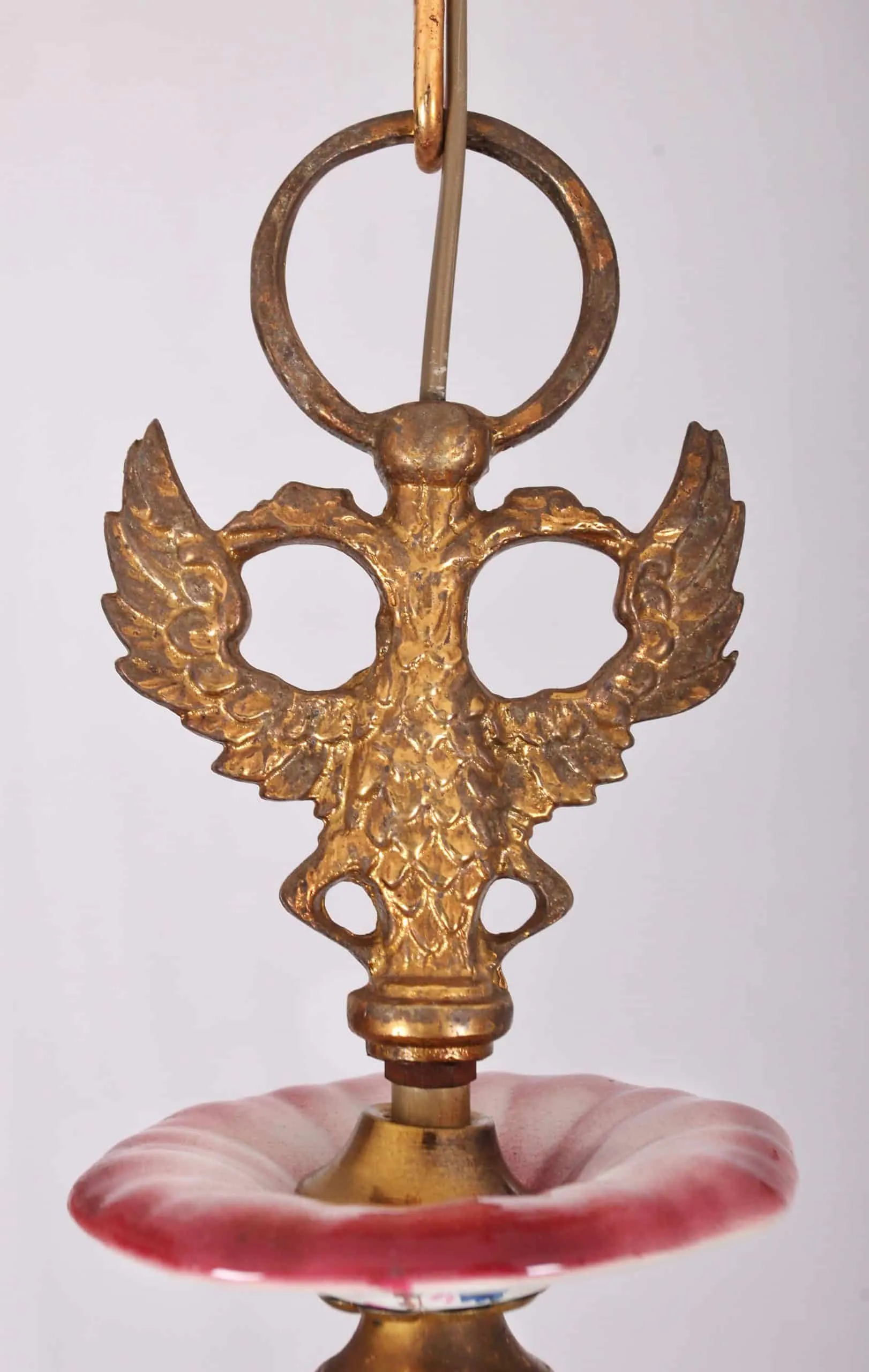 Holandský osmiramenný malovaný lustr - 2