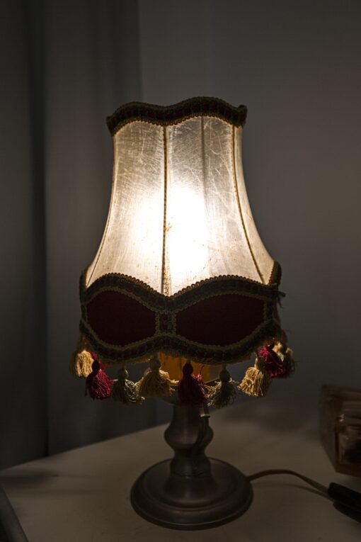 Malá stolní lampa cínová - 5