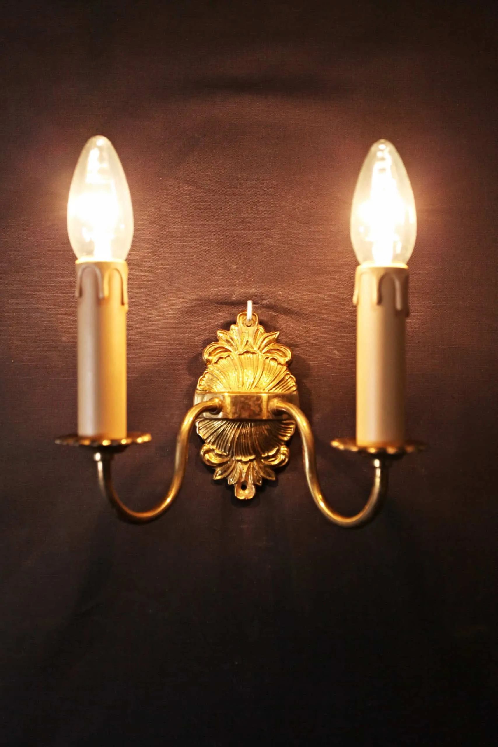 Nástěnná lampa, zrestaurovaná, výška 15 cm - 3