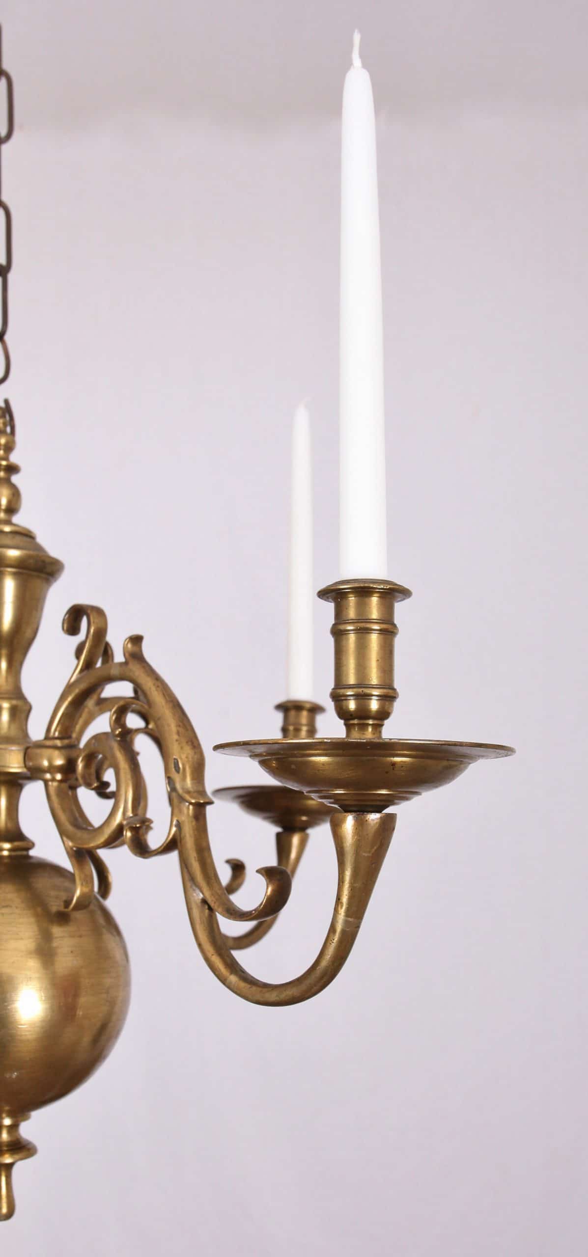 Párové lustry na svíčky, bronz - 3