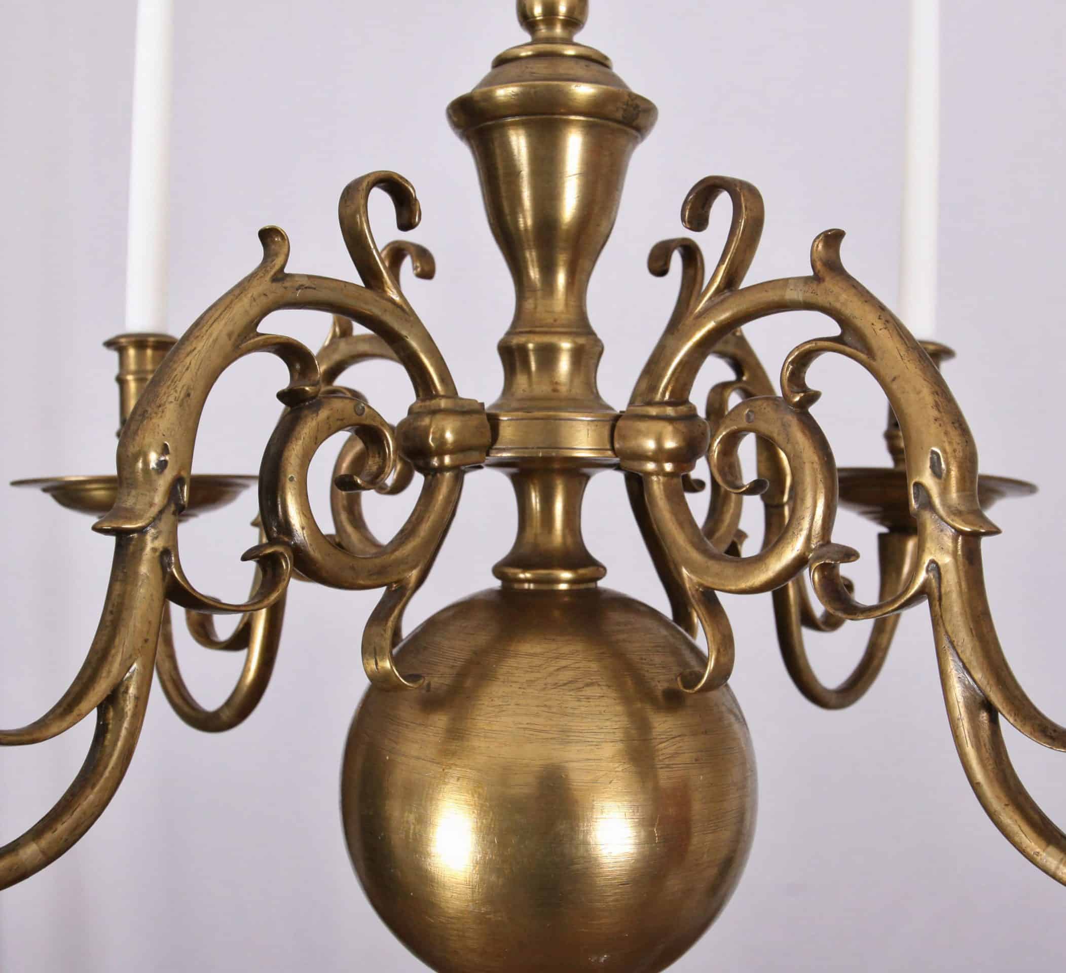 Párové lustry na svíčky, bronz - 4