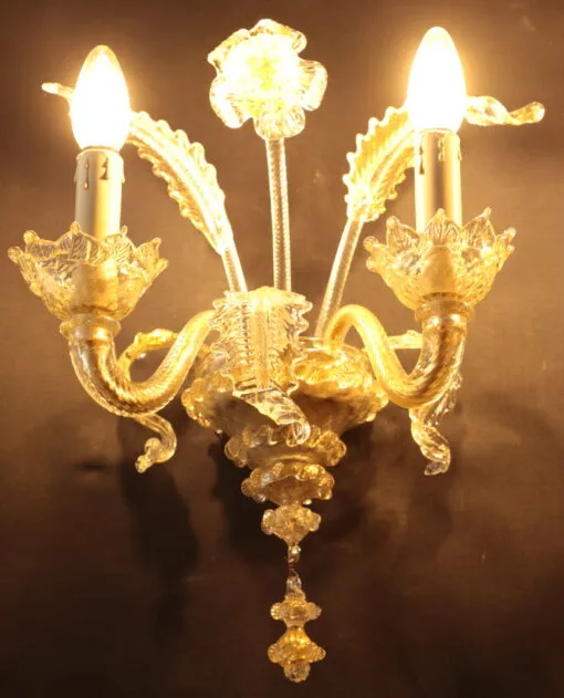 Párové nástěnné lampy Murano - 3