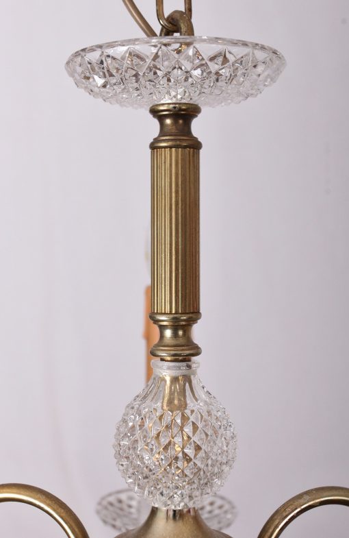 Pětiramenný lustr vintage, zrestaurovaný - 3