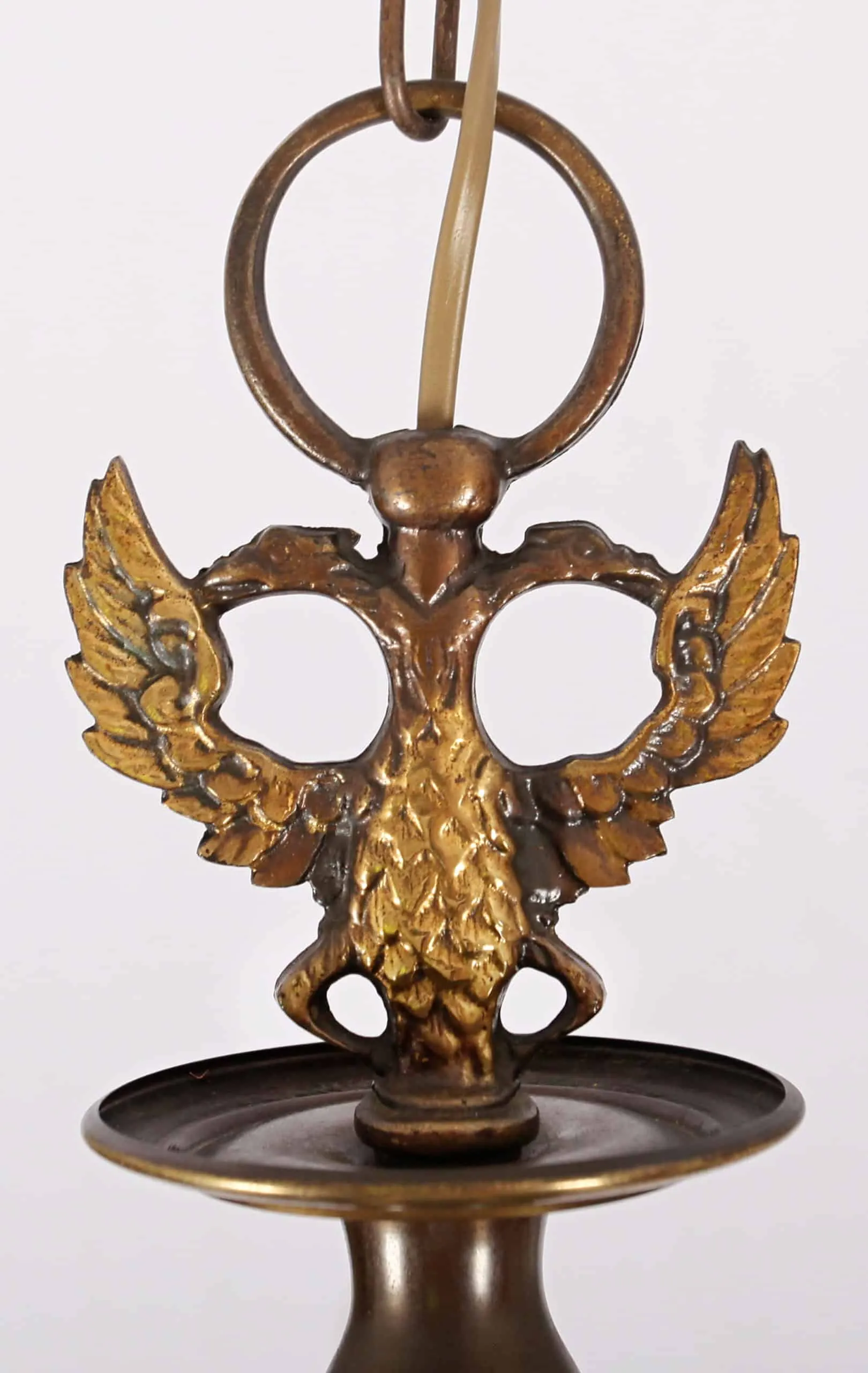 Pětiramenný vlámský lustr, zrestaurovaný - 4