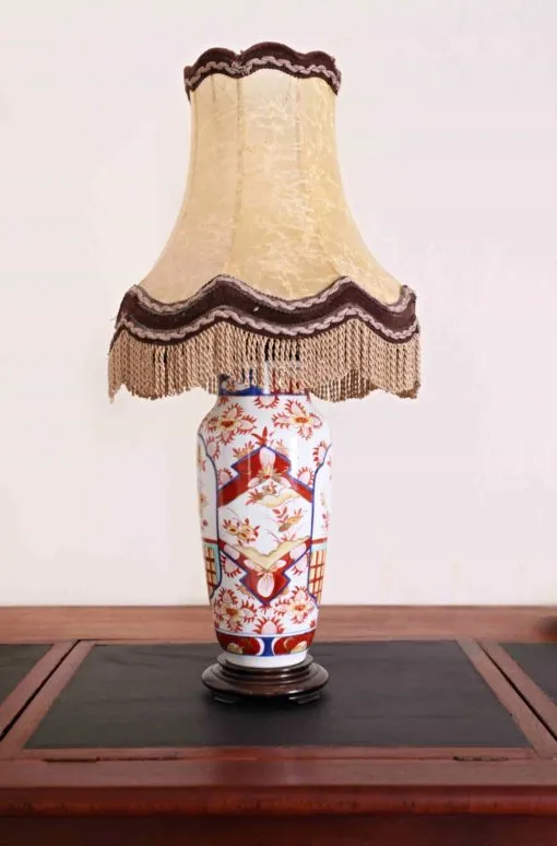 Porcelánová lampička Limoges s krásným stínidlem - 2