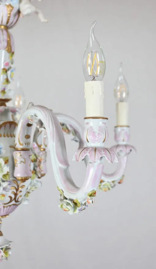 Porcelánový lustr – Capodimonte - 2