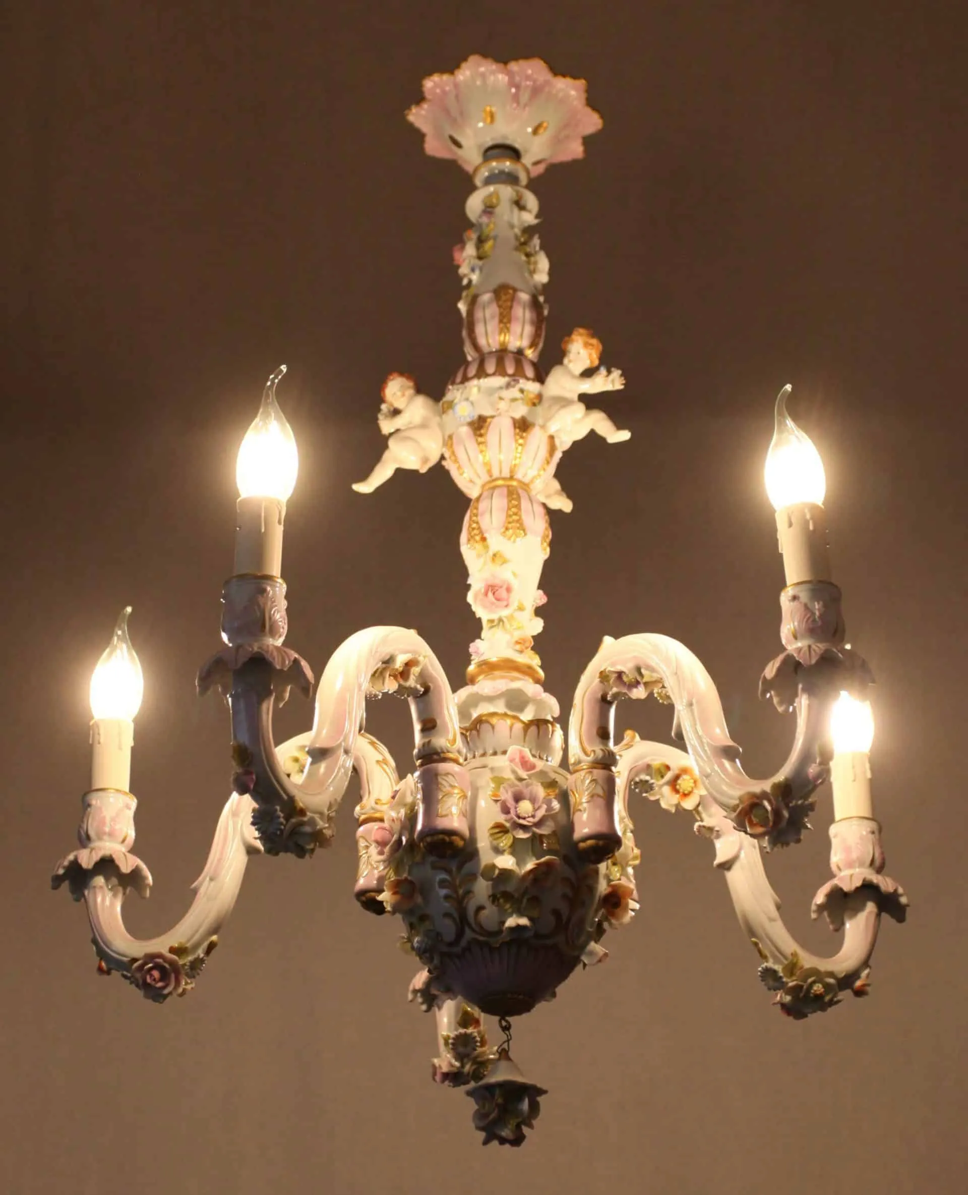 Porcelánový lustr – Capodimonte - 6