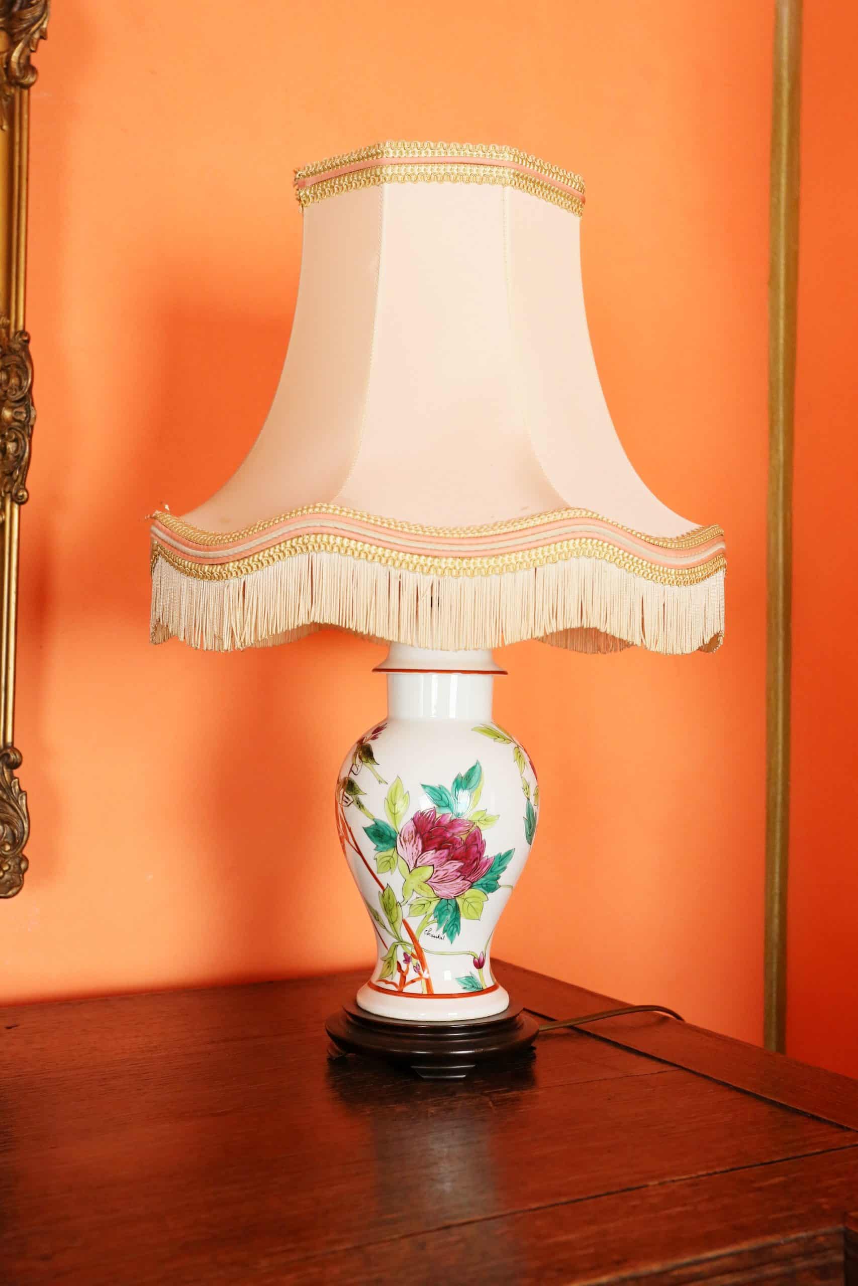 Ručně malovaná stolní lampa – Chantal