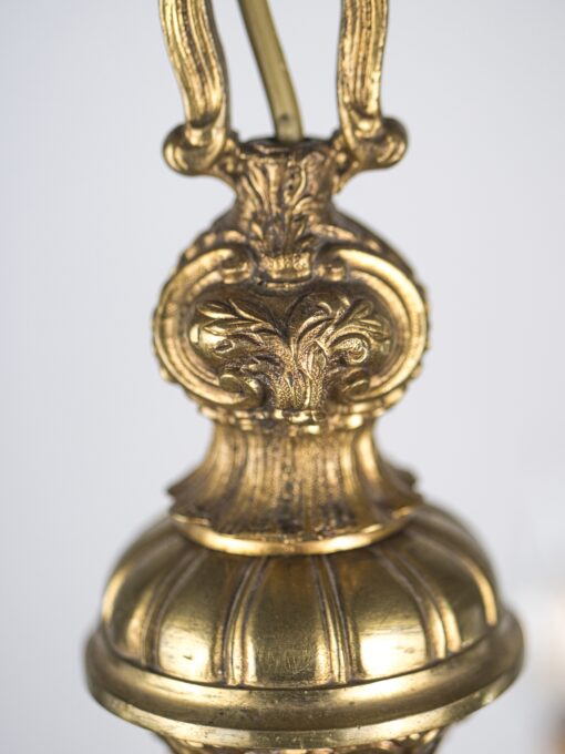 Starožitný lustr Mazarin, zlacený bronz - 2
