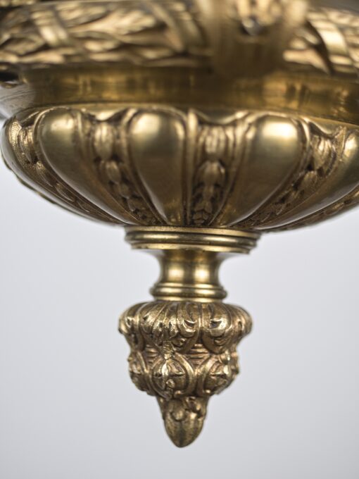 Starožitný lustr Mazarin, zlacený bronz - 6