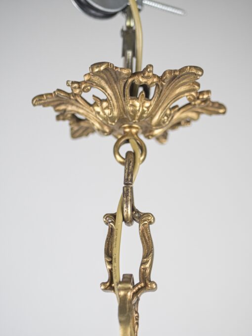 Starožitný lustr Mazarin, zlacený bronz - 7