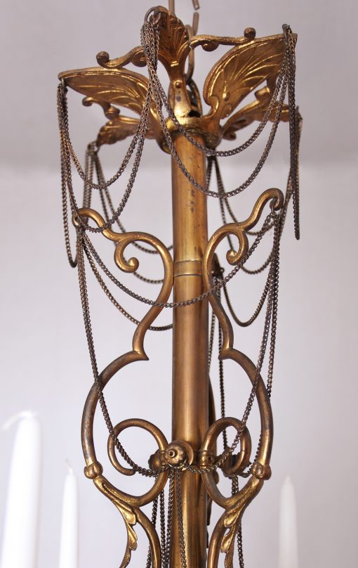 Starožitný lustr na svíčky z 19. století - 3