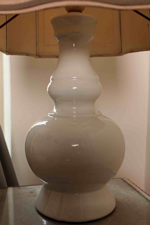 Stolní lampa z bílého porcelánu - 2