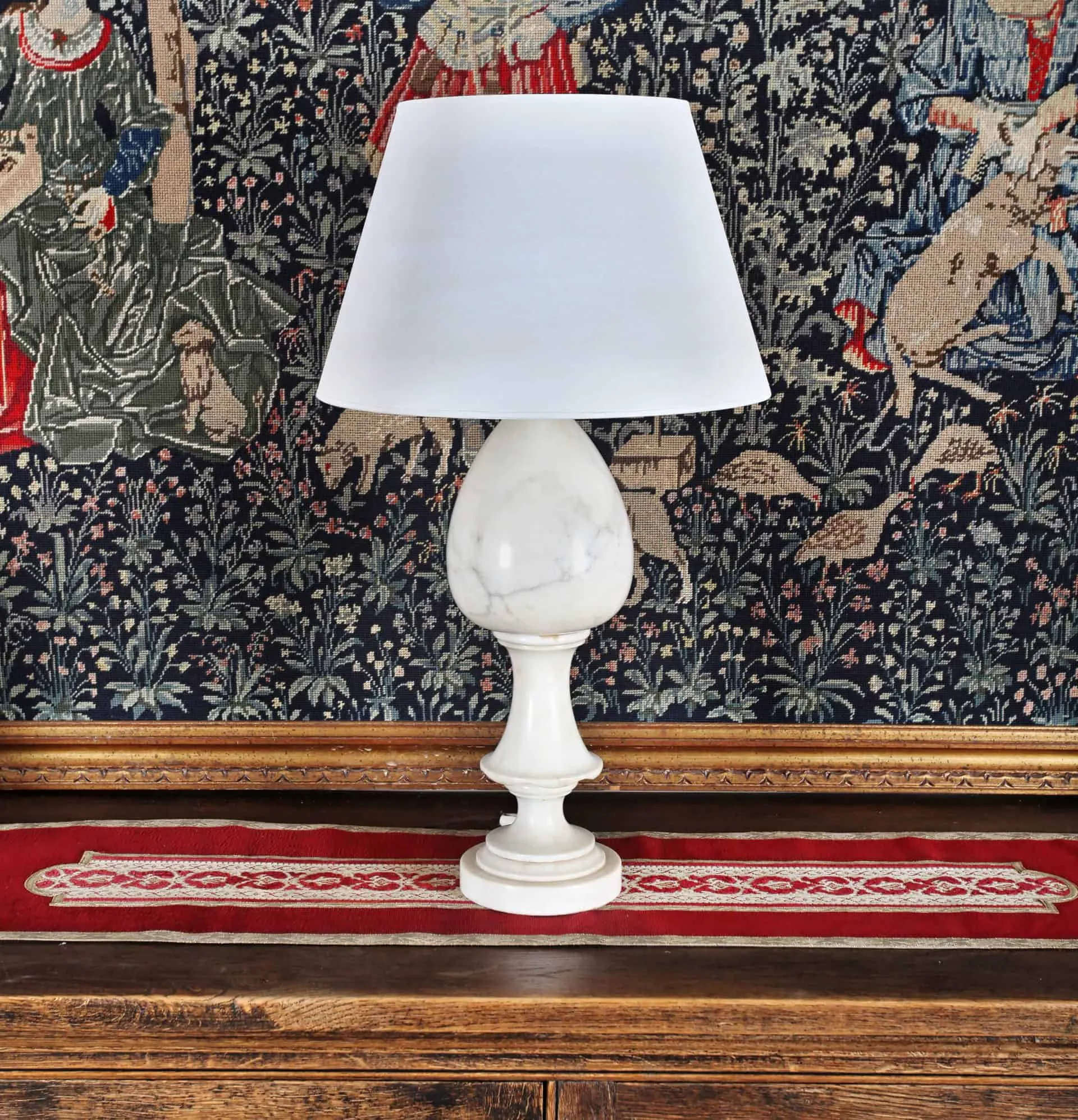 Velká mramorová lampa výška 70 cm
