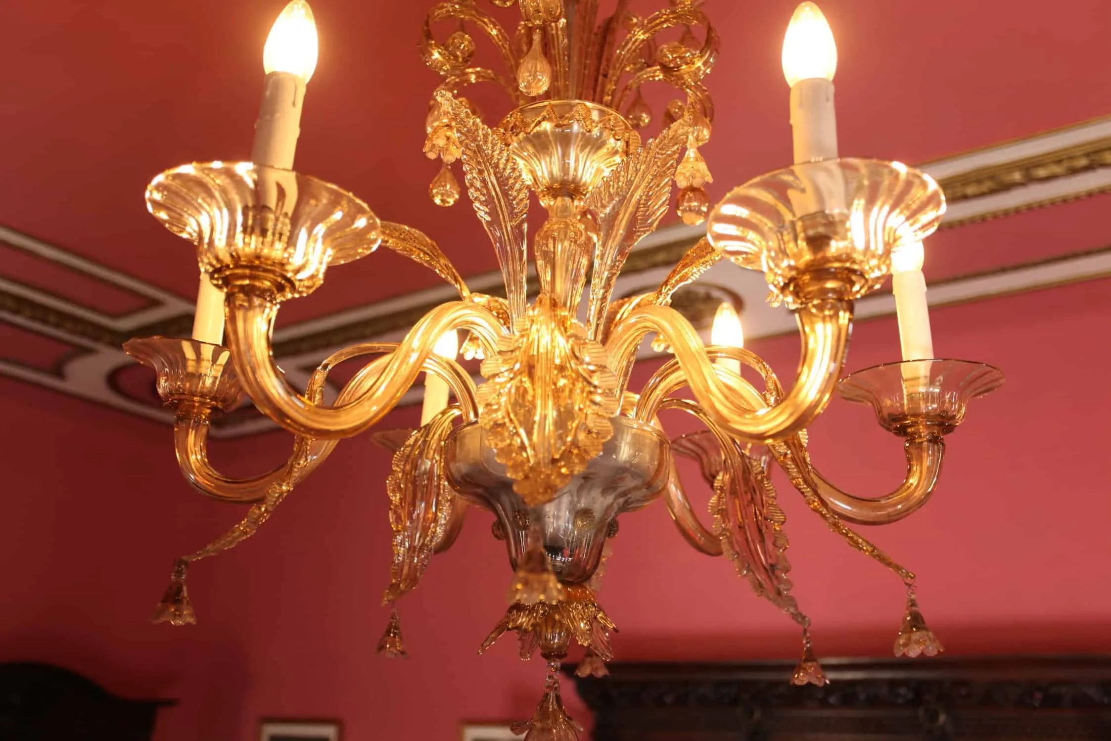 Velký benátský lustr – murano, funkční - 11