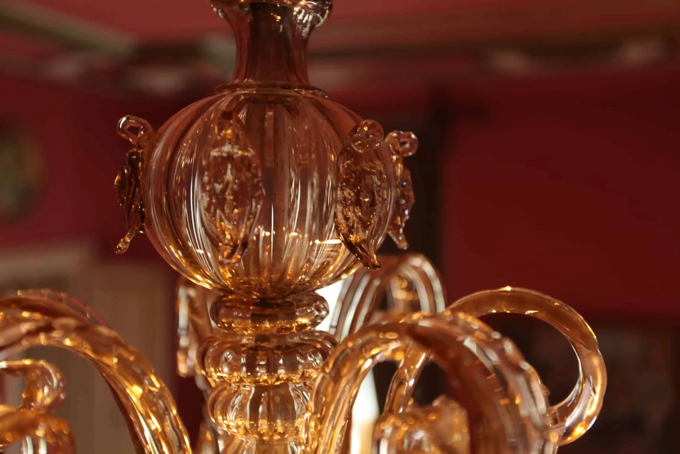 Velký benátský lustr – murano, funkční - 7