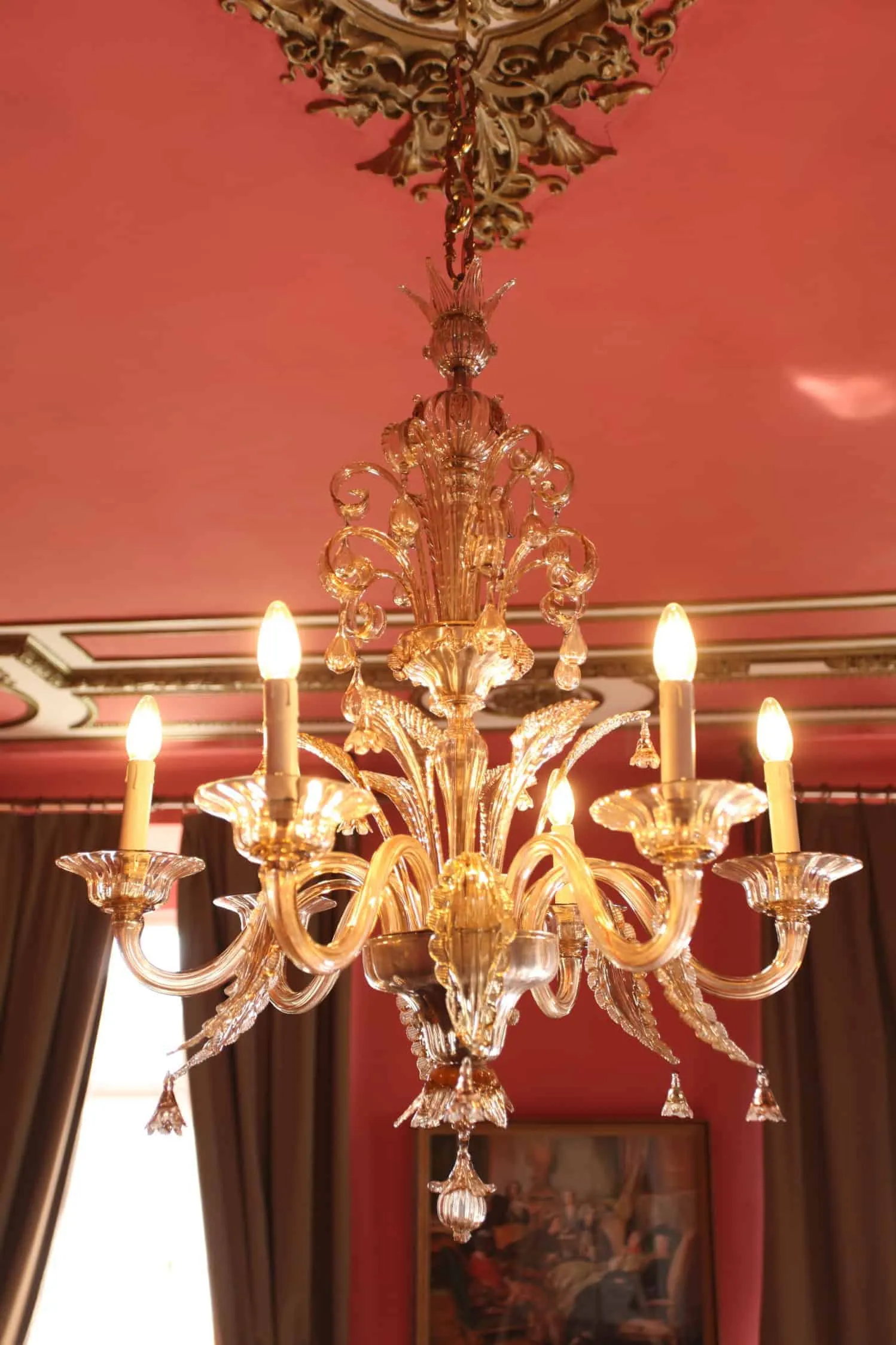Velký benátský lustr – murano, funkční - 6