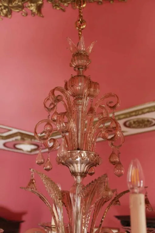 Velký benátský lustr – murano, funkční - 9
