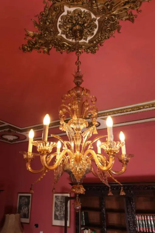 Velký benátský lustr – murano, funkční - 4