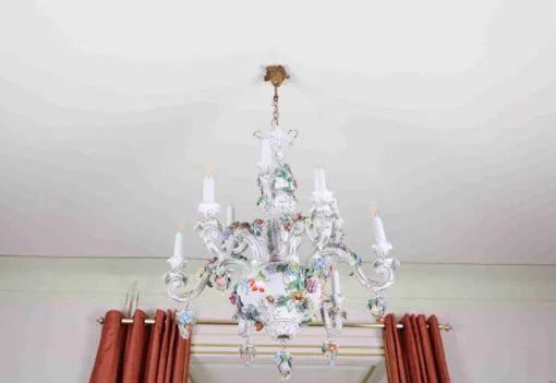 Velký porcelánový lustr, Drážďany - 2