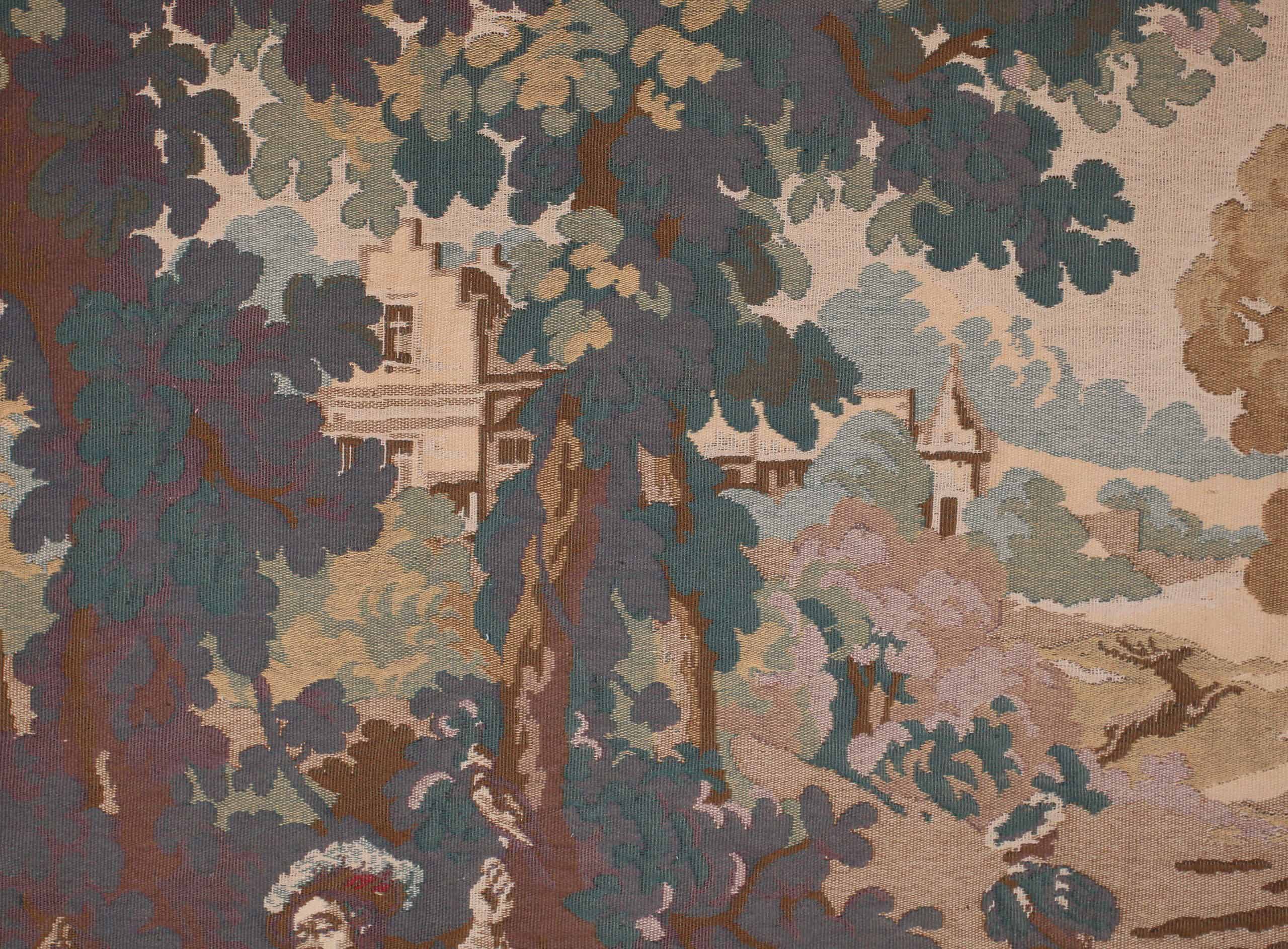 Lovecká tapiserie gobelín Lov sokolníků 202 x 208 cm - 3