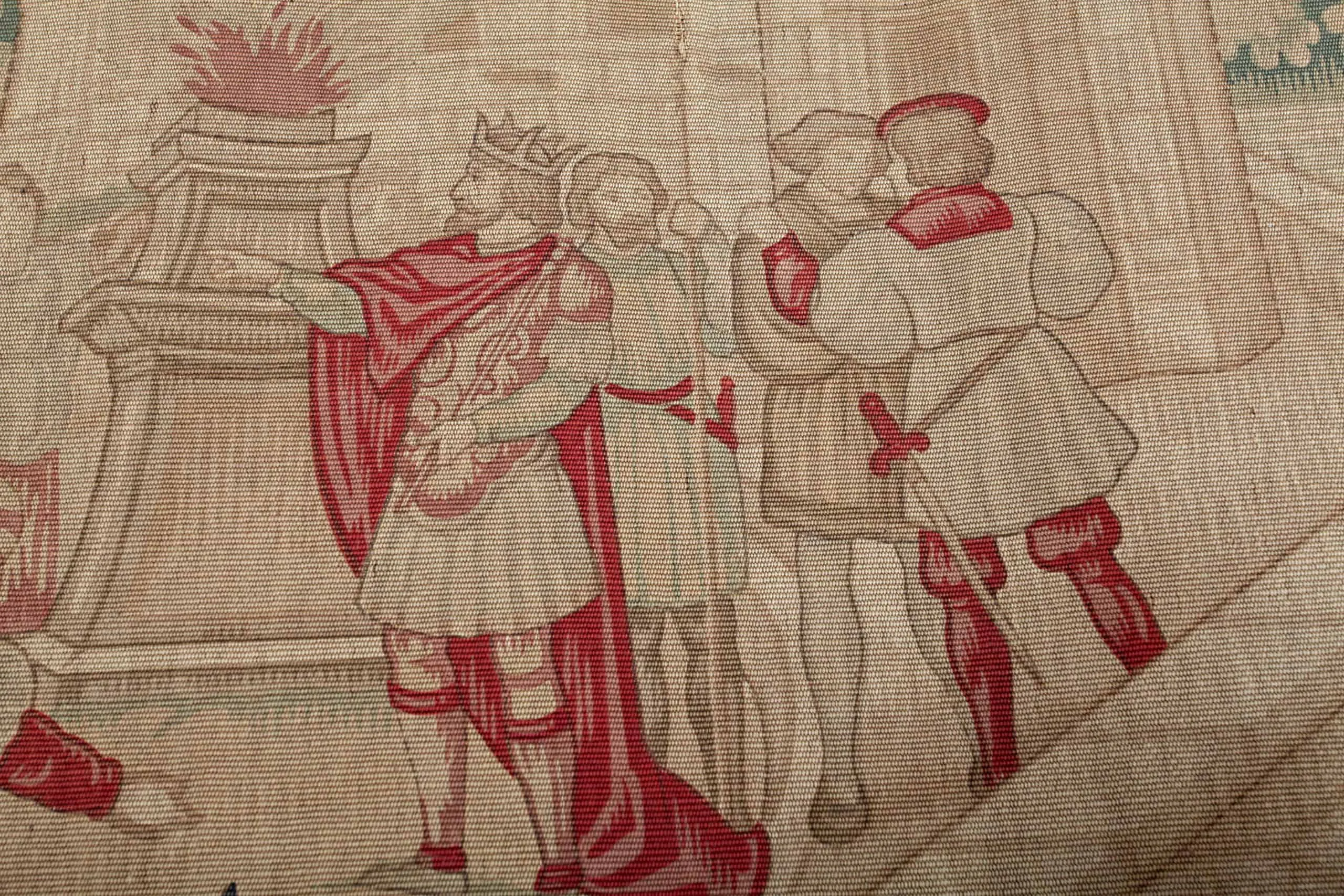 Velký gobelín tapiserie „Založení Říma” 293 x 256 cm - 2