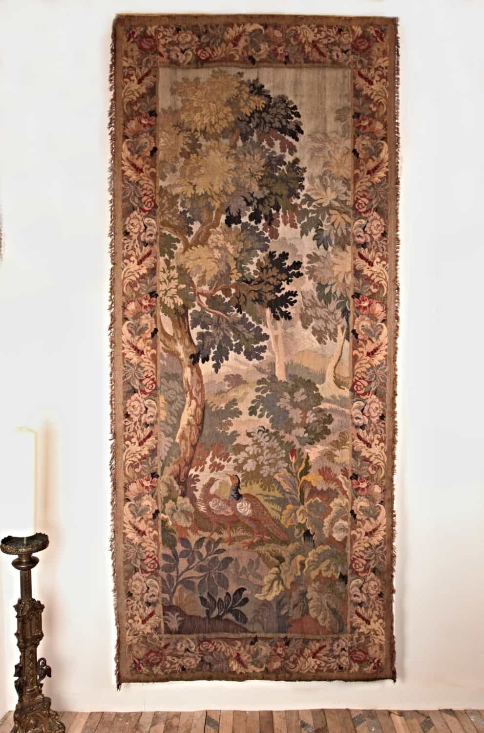 Vlámská tapiserie gobelín z 18.století, 303 x 128 cm