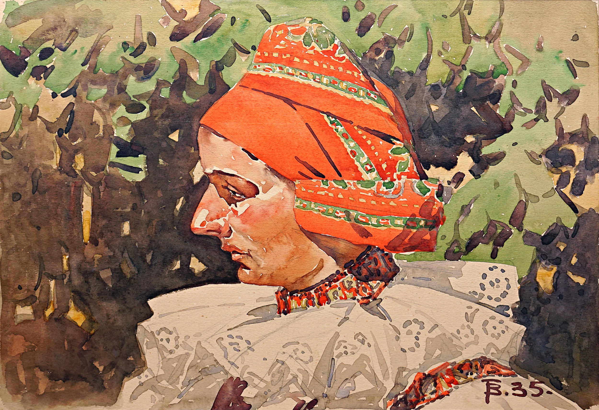 Žena v kroji – František Bezděk - 2