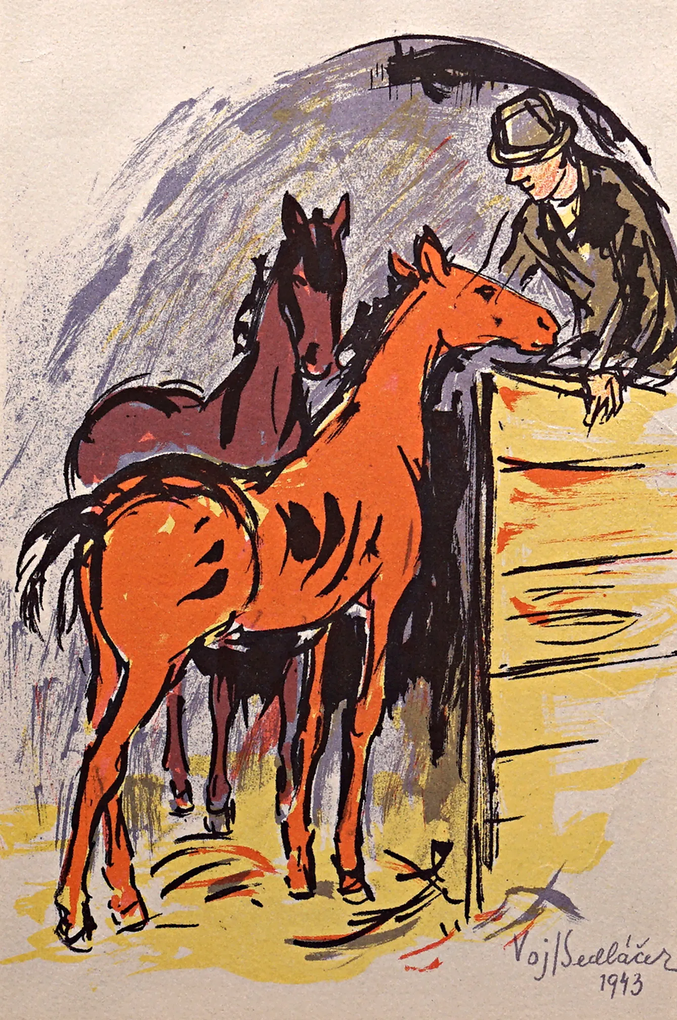 Krmení koní – Vojtěch Sedláček - 2