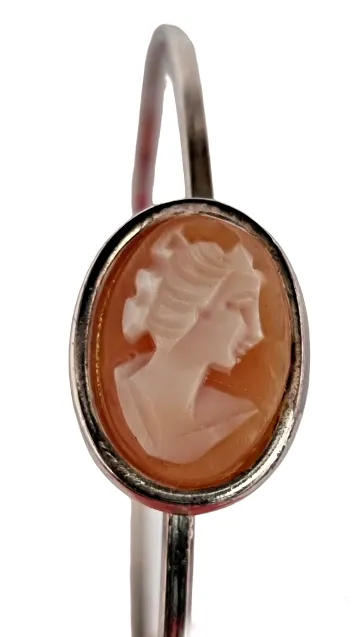 STŘÍBRNÝ NÁRAMEK S KAMEJÍ - 3