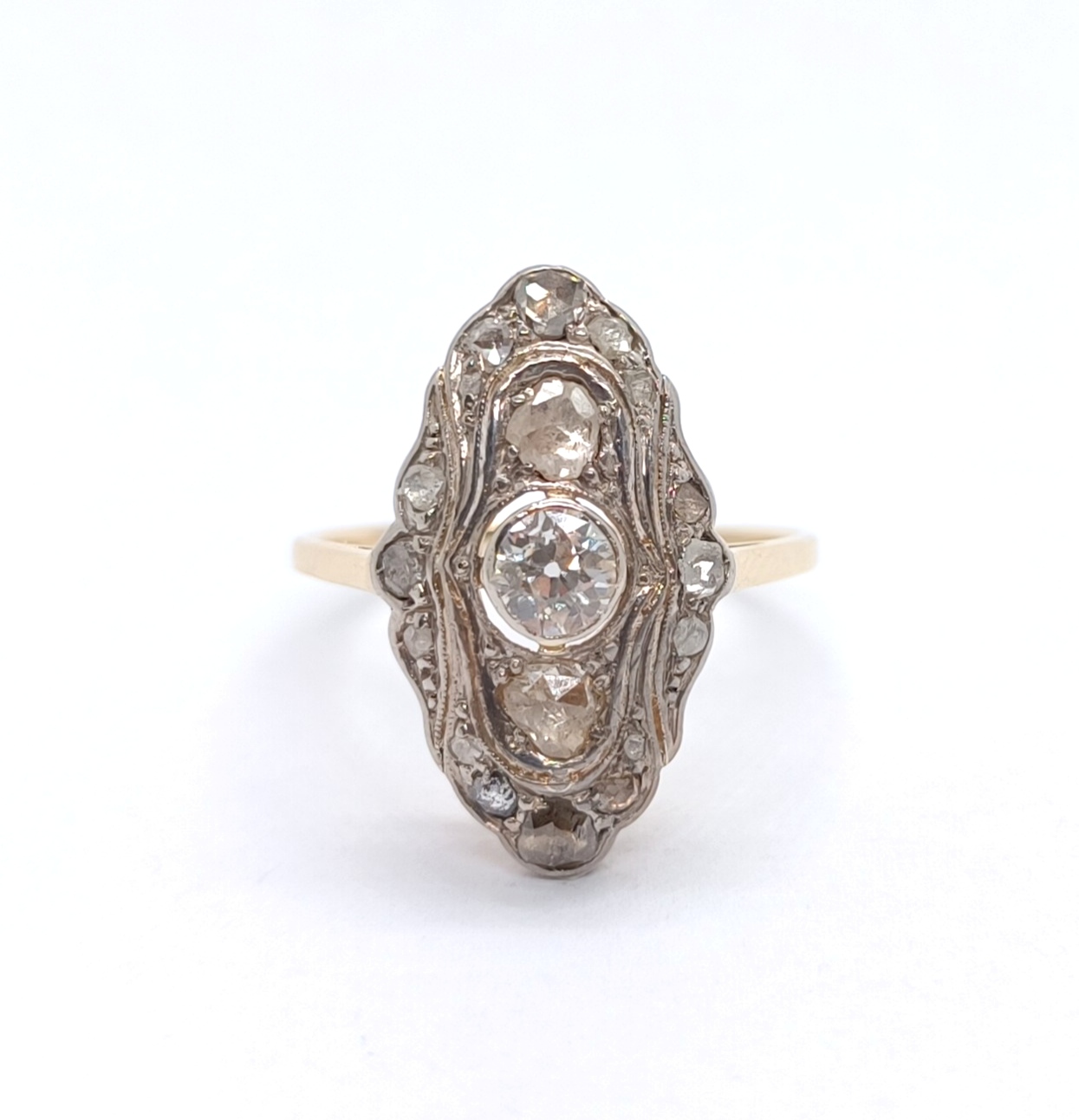 Art deco diamantový prsten - 1