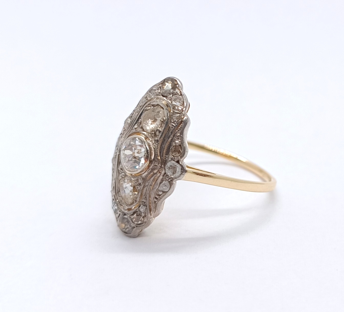 Art deco diamantový prsten - 2