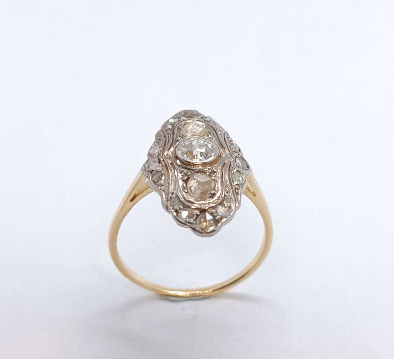 Art deco diamantový prsten - 5
