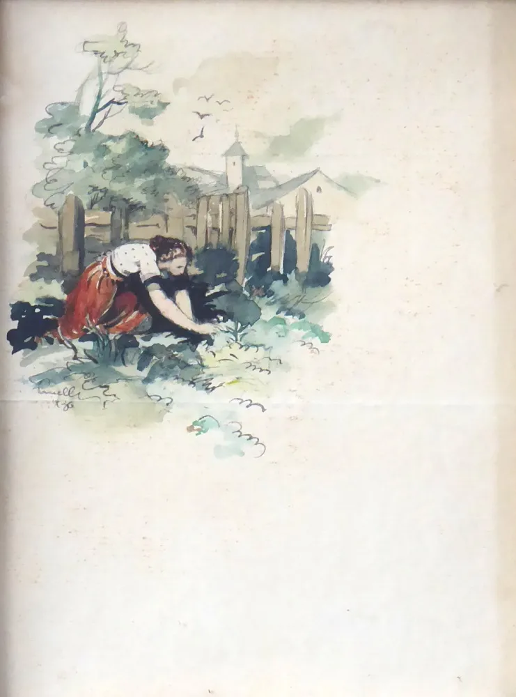 František Pavelka – Dívka na záhonku - 3