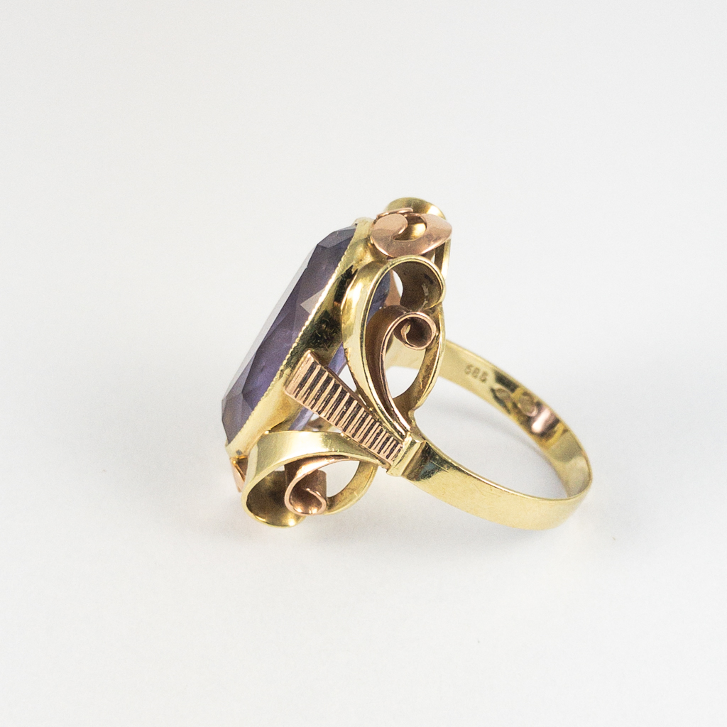 Starožitný zlatý prsten - 3