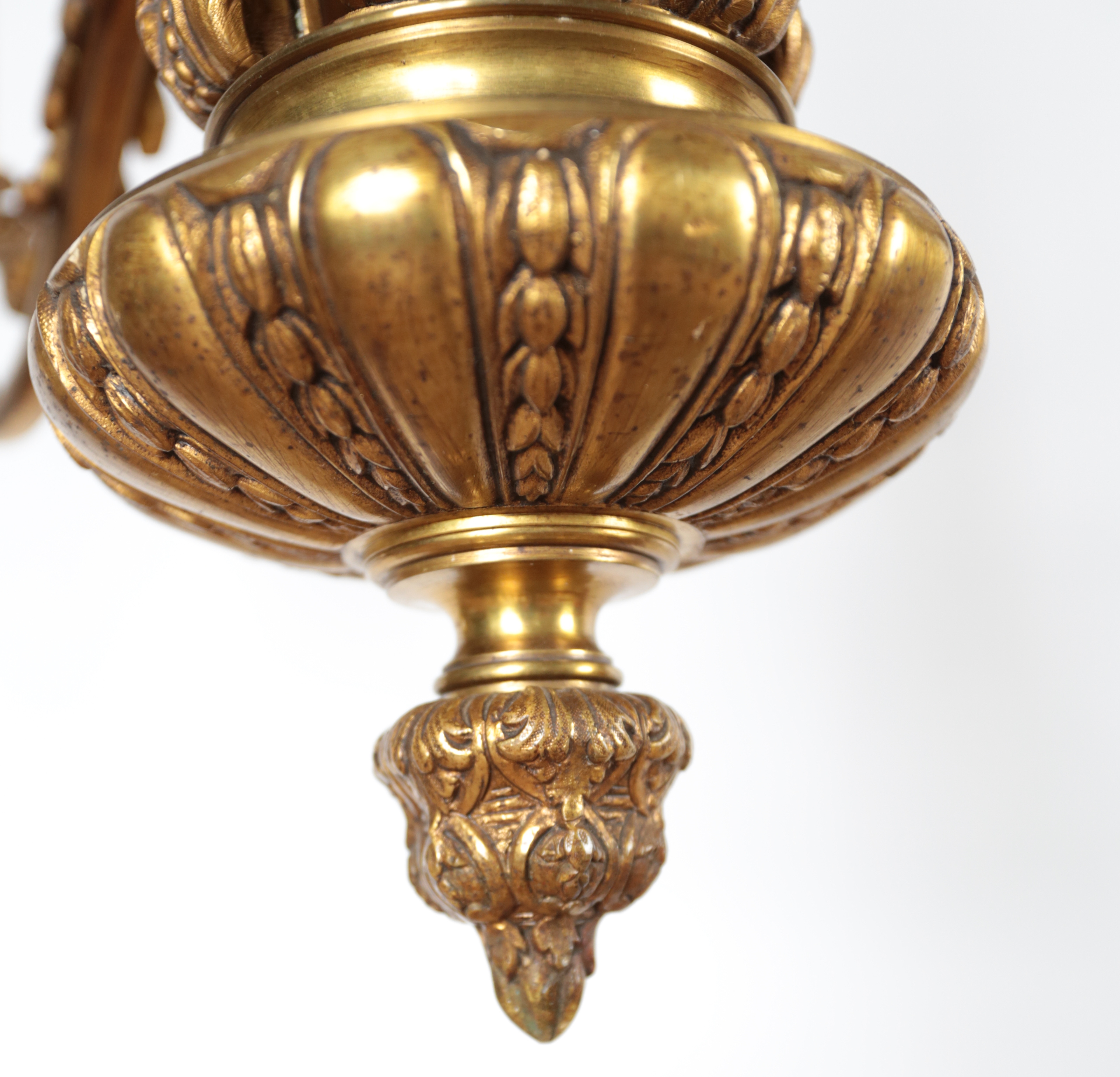 Párové starožitné lustry Mazarin Bronzové - 6