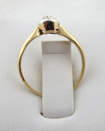 Zlatý prsten s briliantem 0,35 ct - 4