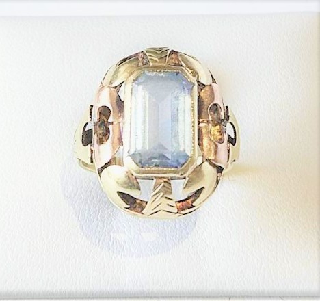 Zlatý dámský prsten – 14 karátů - 2