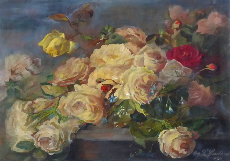 L. Fenclová – Zátiší s květy růží - 2