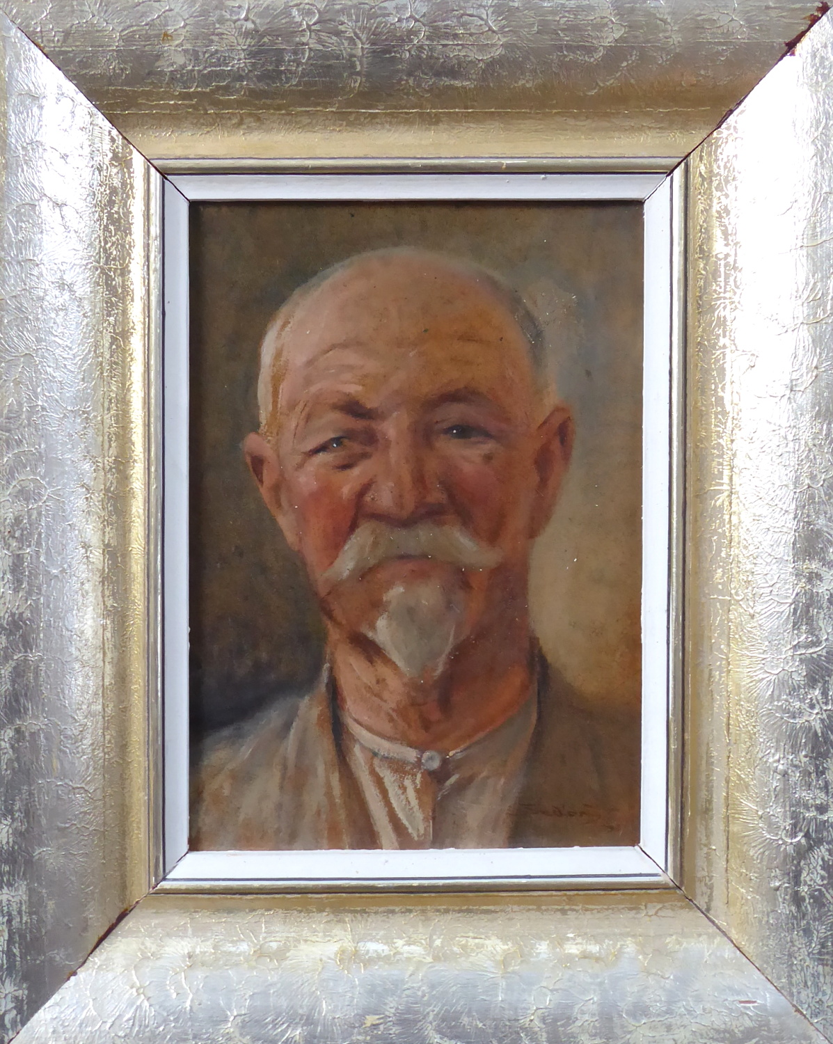 Otakar Sedloň- Portrét staršího muže s bradkou - 1